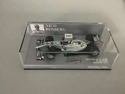 Minichamps Mercedes GP F1 Team N Rosberg Showcar 2011 Ltd Ed 1:43 • $62.23