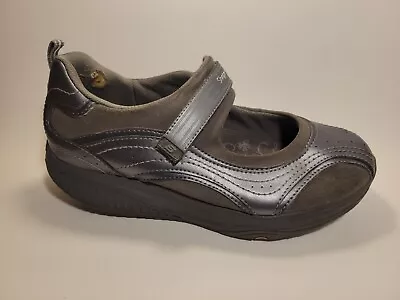 Skechers Shape Ups Gray Mary Jane Sneakers Toning Shoe Womens 10 M 11807 Leather • $34.99