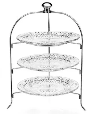 Shannon By Godinger Dublin Collection Three Tier Crystal Server   • $49.97