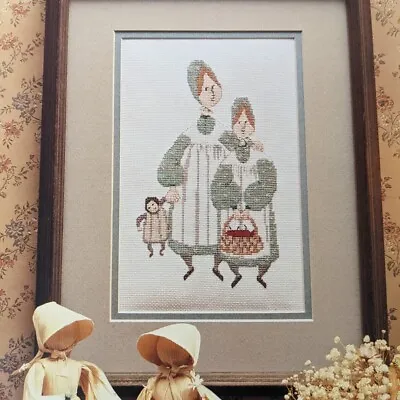 P Buckley Moss Cross Stitch Leaflet 102 Sisters June Grigg Designs • $11