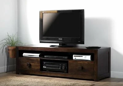 £376.19 • Buy SOLID DARK MANGO DAKOTA LARGE MEDIA CABINET/TV/UNIT 140cm/150cm/160cm FURNITURE
