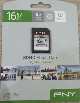 16 GB SDHC Flash Card High Performance PNY • $3.50