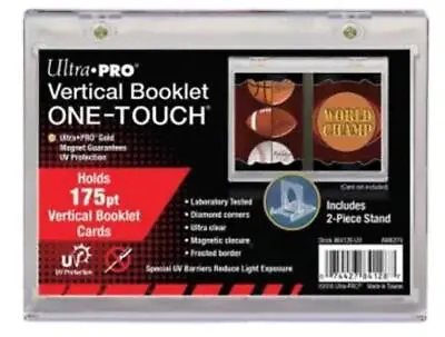 Ultra PRO Vertical Booklet ONE-TOUCH Magnetic Card Holder With Stand 175pt F/S • $14.99