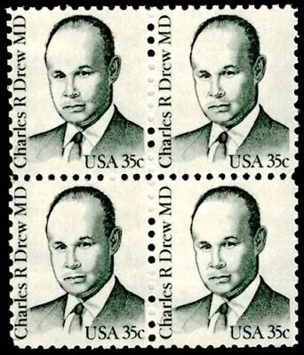 1981 Charles Drew Black Heritage Block Of 4 35c Postage Stamps Sc#1865 MNH OG • $2.95