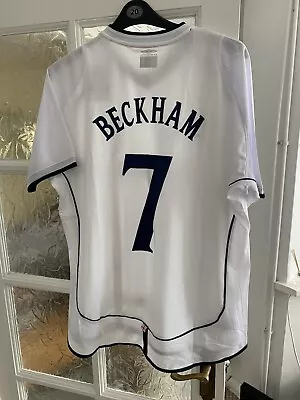 England 2002 World Cup Shirt Beckham 7 - Size 2xl • £33.99