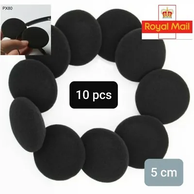 UK 50mm Ear Pads Replacement Foam Cushion Sponge Cover Headset Headphones Parts • £4.49