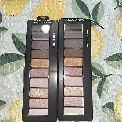 Pack Of 2 E.l.f. Eyeshadow Palette Need It Nude 83279 • $15.99