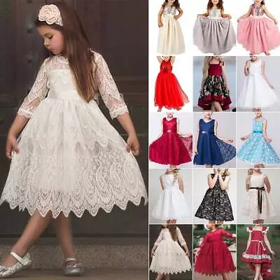 $14.71 • Buy Kids Girls Princess Dress Prom Bridesmaid Wedding Party Ball Gown Tutu Dresses