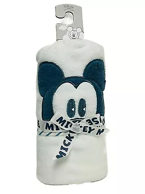 Disney Mickey Mouse Kids Hooded Towel Soft Cotton Wrap For Girls Boys Toddler • £14.84