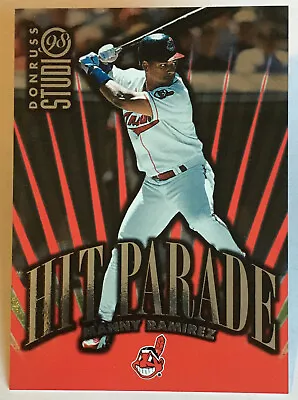 1998 Studio - Hit Parade - Manny Ramirez - #5 - Indians - Serialized - NrMt-Mt • $3.22