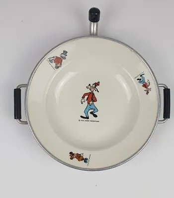 5535 Child's Ceramic/Metal Warming Plate Walt Disney - Goofy • £20