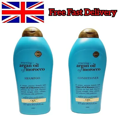 OGX Shampoo & Conditioner Argan Oil Of Morocco 577ml Combo Set • £13.95