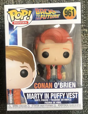 Custom Funko Pop Vinyl Figure Conan O'Brien As Marty McFly In Puffy Vest # 961 • $30.13