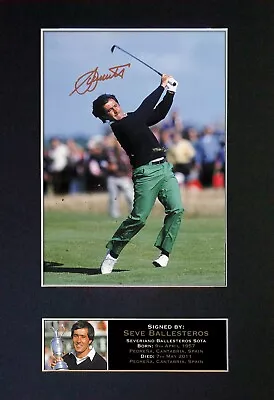 £20.99 • Buy SEVE BALLESTEROS Signed Autograph Mounted Photo Repro A4 Print 53