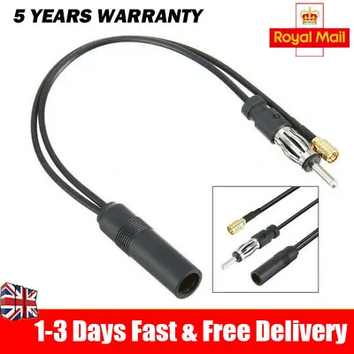 Dab FM / AM SMB Car Aerial Cable Antenna Splitter Adapter Radio Active Converter • £4.99