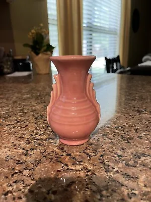 Vintage Art Deco Vase Pink Unmarked Pottery Antique Shawnee McCoy ? • $19.55