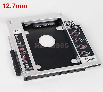 12.7mm SATA Hard Drive Caddy For Lenovo IdeaPad Y550 Y560 Y570 Y580 Optical Bay • $9.18