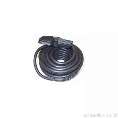 New Low Price Quality 10 M Fully Screened All Pins Connected Scart Lead - 100521 • £12.52