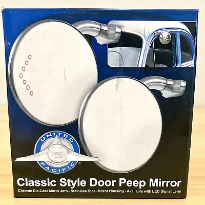 United Pacific 4  Classic Style Door Peep Mirror C5001 DAMAGED See Info • $24.95