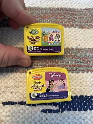 My First LeapPad Leap Frog Disney Two Princess Tales Tads  Cartridges Only • $8