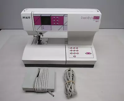 $250 • Buy PFAFF Classic Style Quilt 2027 Sewing Machine Foot Controller +Small Accessories