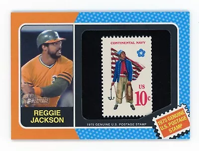 2024 Topps Heritage #75US-RJ Reggie Jackson 1975 US POSTAL STAMP RELICS /50 • $149.99