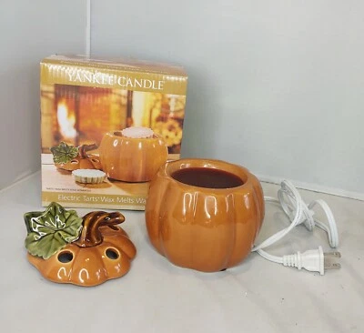 £41.57 • Buy Yankee Candle Pumpkin Electric Tarts Melts Burner Wax Bar Warmer Thanksgiving