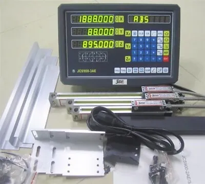 Digital Display 3 Axis Readout Dro 3 Linear Scale For Mill Lathe Machine New Mw • $510.33