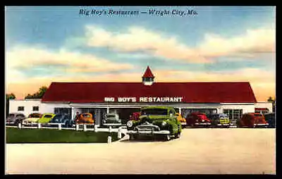 1940's Big Boy's Restaurant Old Cars Wright City Missouri MO   • $4