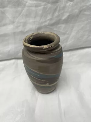 Niloak Mission Swirl 1910-20s Vintage Hand Made Art Pottery Vase  5 1/2 Inch • $800