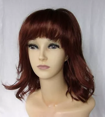 Belle Madame Wig-Larissa-Lace Front-Soft Natural Waves-Mid Length-Cherry-Root • $110