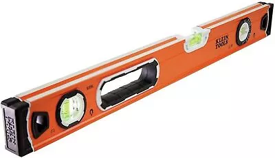 24-Inch Magnetic Bubble Level With Adjustable Vial And Top V-Groove High Viz • $44.98
