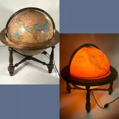 Vintage Replogle 12 Inch Diameter World Premier Series Light Up Globe On Stand • $299.99