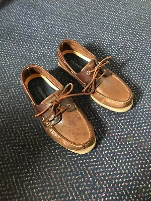 M&S Brown Boat Shoes/Deck Shoes UK 9 Mens • £5