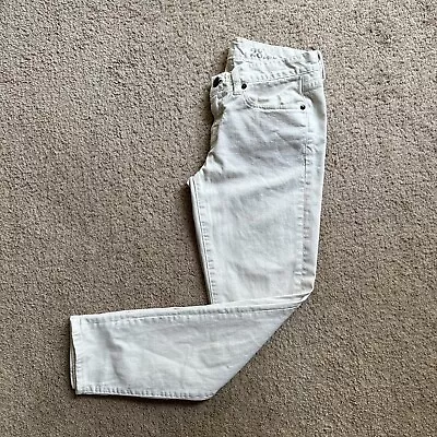 J Crew Pants Women's 28x27 Toothpick Chino Off White Ankle Slim • $19.95