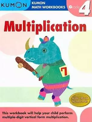 Grade 4 Multiplication (Kumon Math Workbooks) - Paperback - GOOD • $4.57