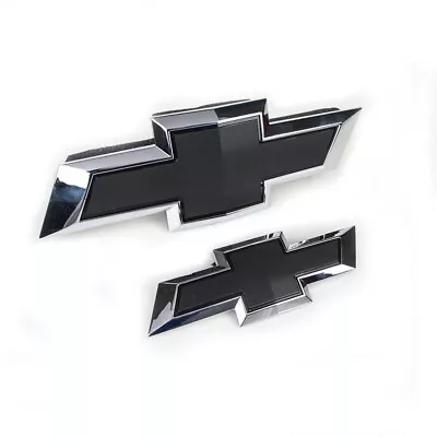 Fit 2015-2020 Chevrolet Tahoe Suburban Black Bowtie Emblems 84722856 Front&Rear • $53.99