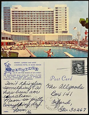 Beatles Postcard Posted 1967 Ed Sullivan Show Hotel Stamp Cancel PM PU Postmark • $9.50