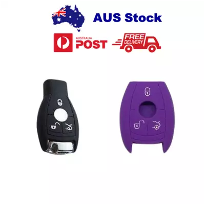 Purple Silicone Key Cover For Mercedes Benz W203 W210 W211 AMG W204 C200 C250 • $8.70