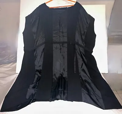 Maison Margiela H&M Black Wool Tunic Dress W/Belt Women's One Size Fun • $75