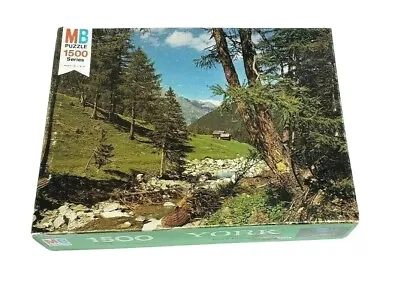 Milton Bradley 1500 Series York Puzzle 8 Woodland Serenity 1540 Pcs Vintage 70's • $29.95
