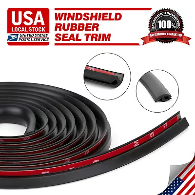 10Ft Car Accessories Front Windshield Panel Rubber Seal Strip Sealed Mould Trim • $13.47
