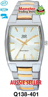 Aussie Seller Gents Dress Watch Citizen Made 2/tone Q138-401 P$99.95 Waranty • $48.99