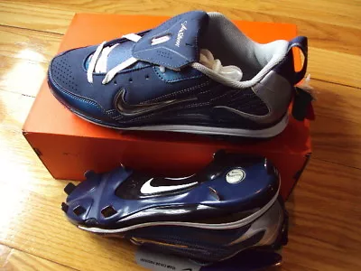 New Nike Air Show Elite MVP Blu/Wht Men Baseball Cleats 334339-411 Size 8 • $59.95