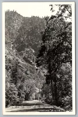 RPPC California Along The Feather River Highway Horse Riding Real Photo Postcard • $7