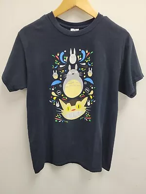 Vintage Y2K My Neighbor Totoro Shirt Black Size Large Disney Miyazaki Mononoke  • $50