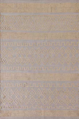 Tribal Kilim Moroccan Accent Rug 4x6 Flatweave Carpet • $173.23