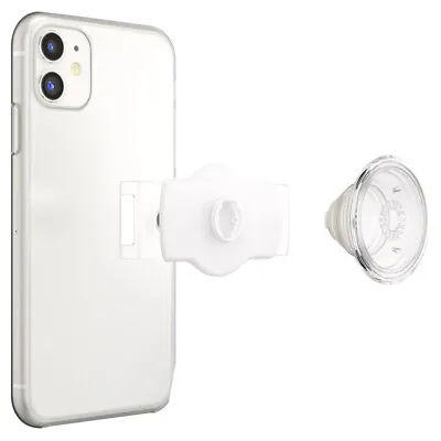 $19 • Buy PopGrip Universal Slide Stretch Phone Mount Holder MagSafe Compatible CLR/WHT