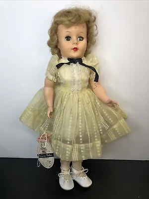 17” Vintage Mary Lou Walker Doll Hard Plastic Body All Original W/ Tag #O • $45