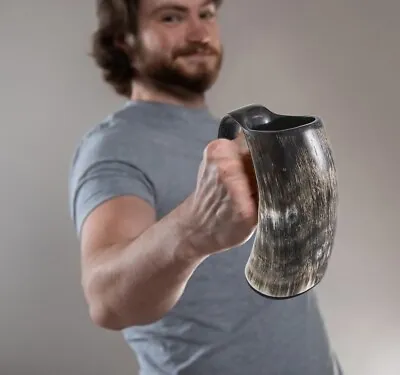 Beer Mug Medieval Viking Steins Vintage Drinkware Horn Collectibles Decor Gifts • $33